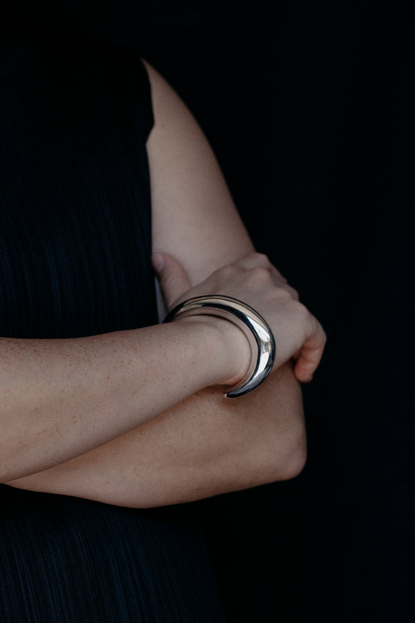 Egg Cuff Silver