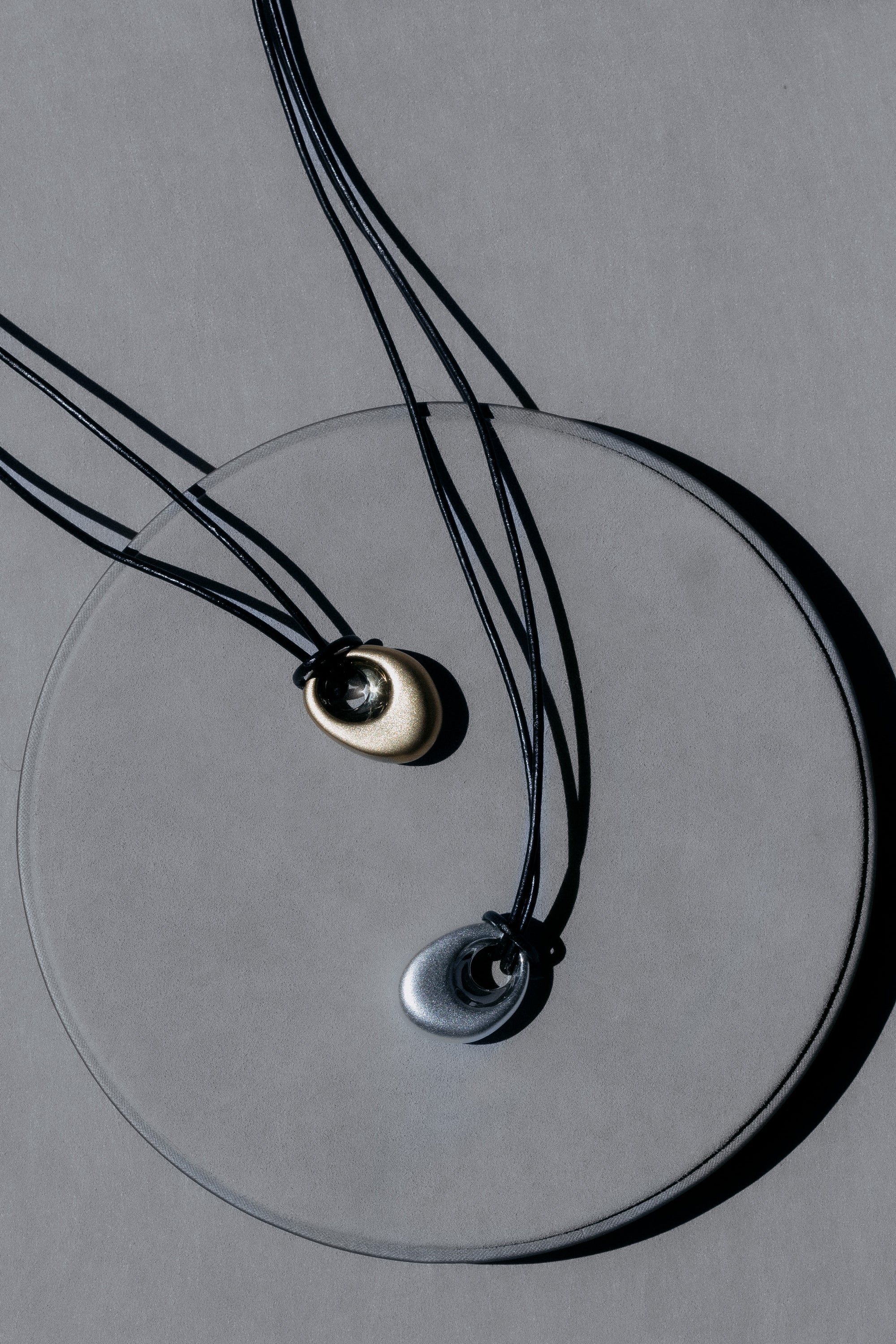 Egg Drop Necklace Brass