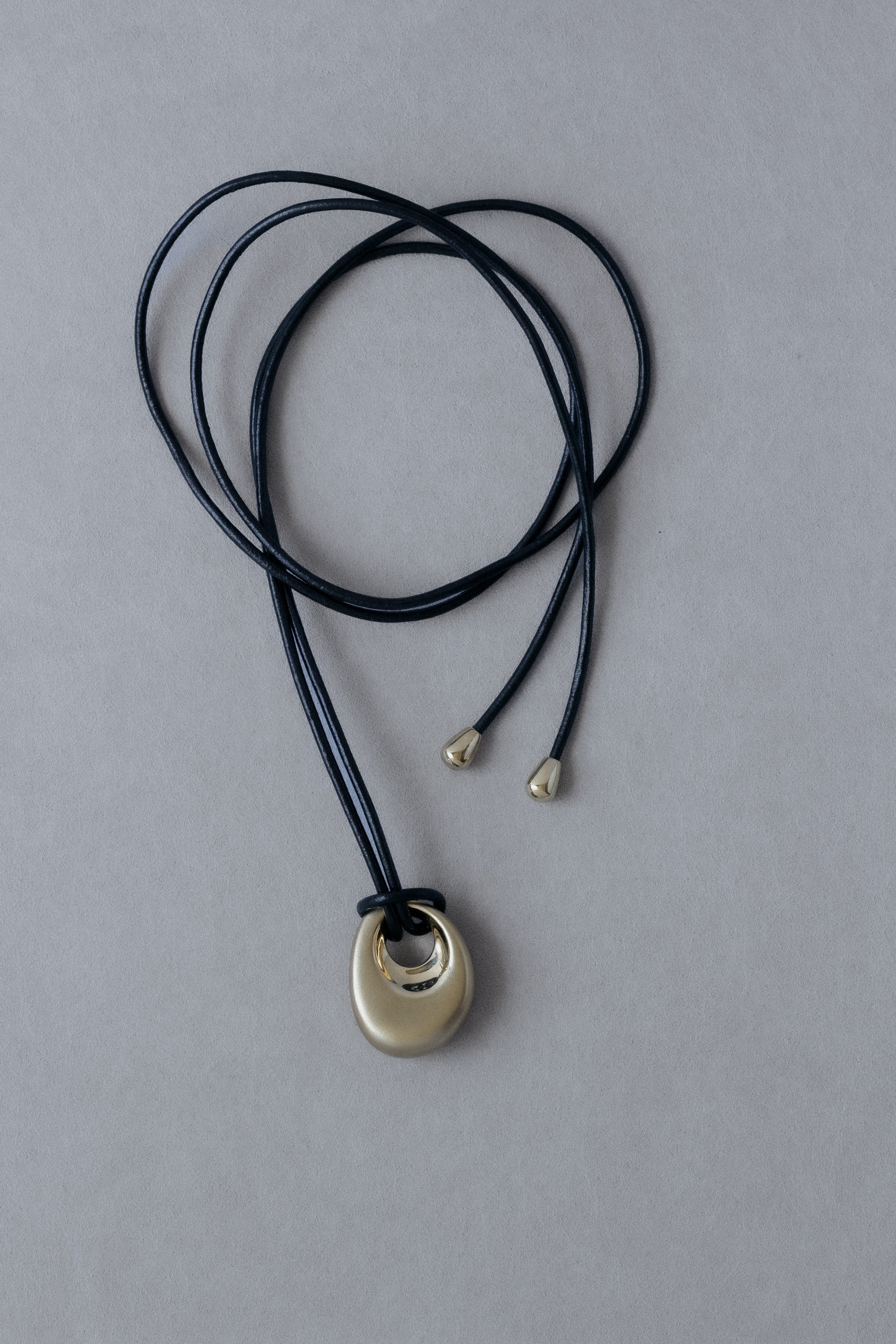 Egg Drop Necklace Brass