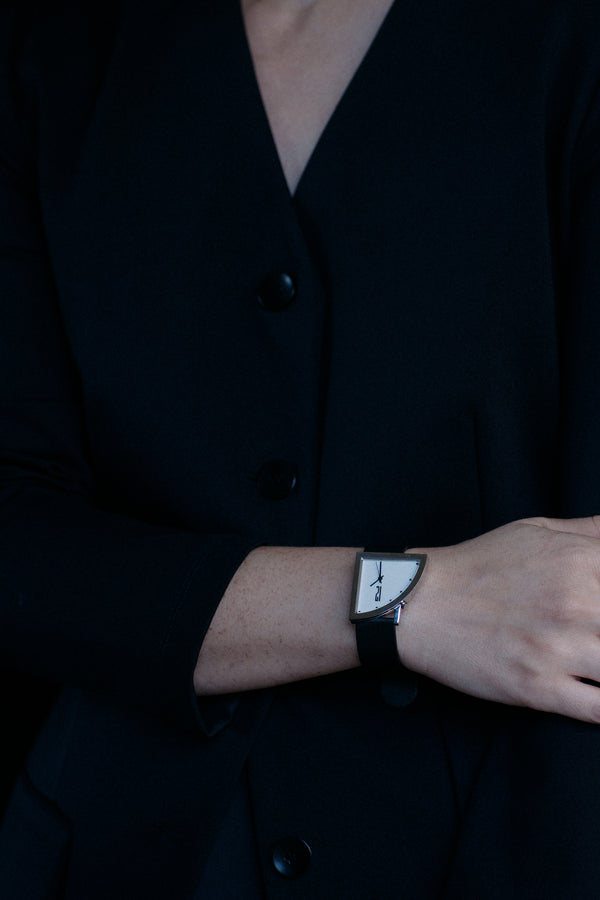 Brodmann-designed Segments by Ventura watch worn on wrist