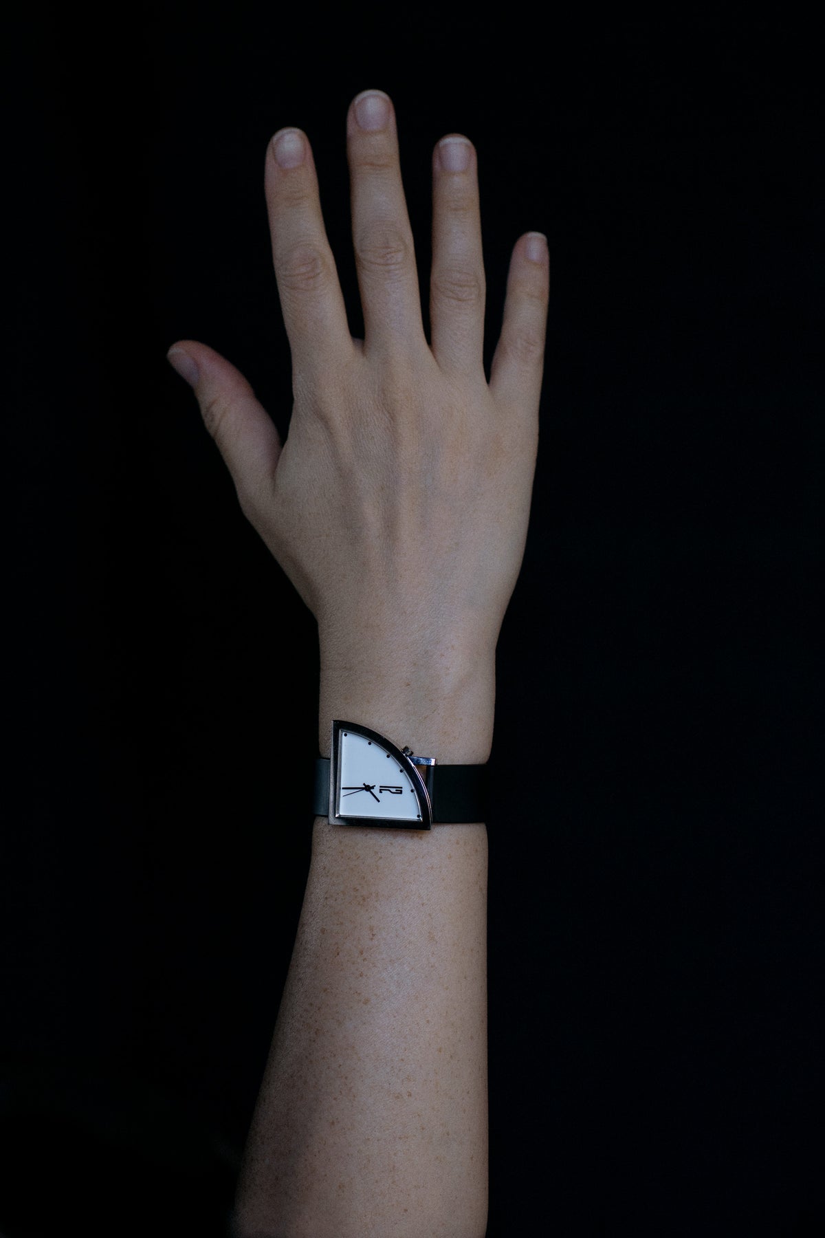 Brodmann-designed Segments by Ventura watch worn on wrist